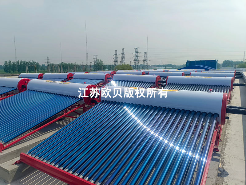 河南煤礦區洗浴熱水無動力太陽能空氣能工程